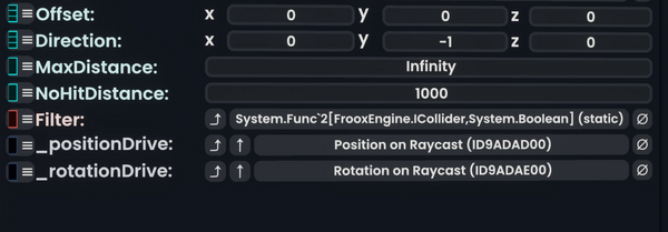 Component:RaycastDriver - Resonite Wiki