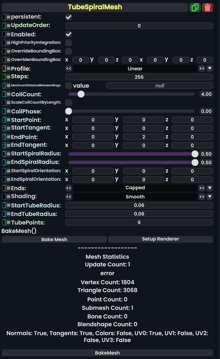 Component:TubeSpiralMesh - Resonite Wiki