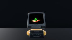 Trophy given to the winner of the Narrative category.