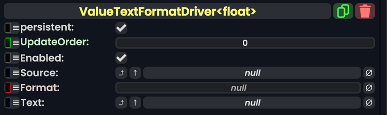 Component:ValueTextFormatDriver - Resonite Wiki