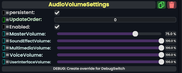 Component:AudioVolumeSettings - Resonite Wiki