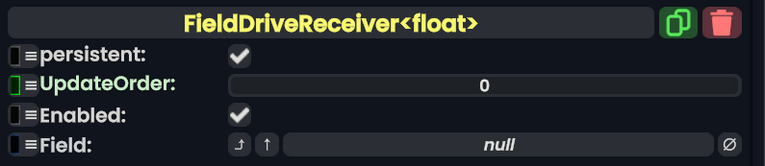 Component:FieldDriveReceiver - Resonite Wiki