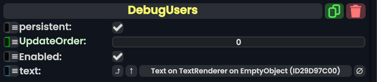 Component:DebugUsers - Resonite Wiki