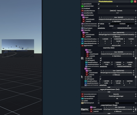 The PhotoMetadata component on a screenshot.