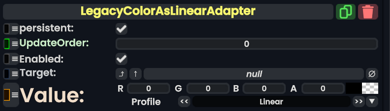 Component:LegacyColorAsLinearAdapter - Resonite Wiki