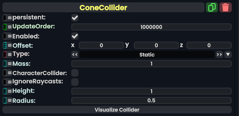 Component:ConeCollider - Resonite Wiki