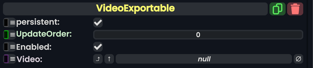 Component:VideoExportable - Resonite Wiki