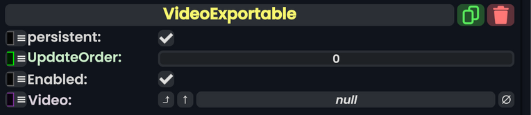 Component:VideoExportable - Resonite Wiki