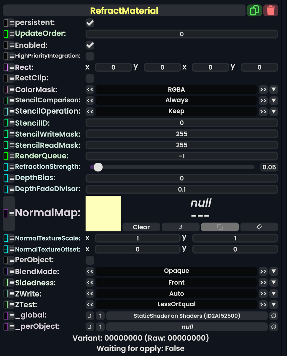 Component:RefractMaterial - Resonite Wiki