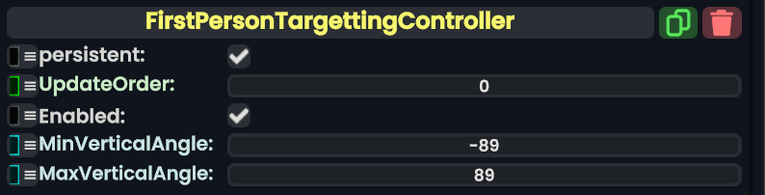 Component:FirstPersonTargettingController - Resonite Wiki