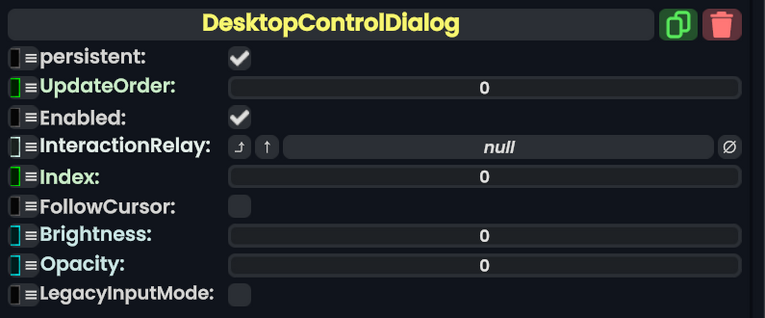 Component:DesktopControlDialog - Resonite Wiki