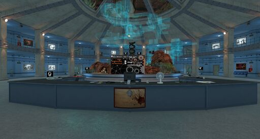 Resonite screenshot of the Xen Museum entrance area