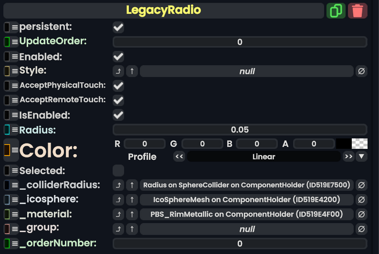 Component:LegacyRadio - Resonite Wiki
