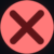 Red circle X mark