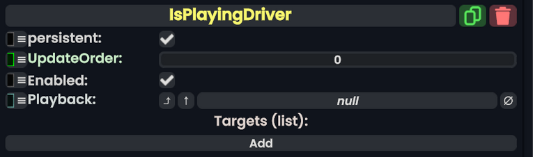 Component:IsPlayingDriver - Resonite Wiki
