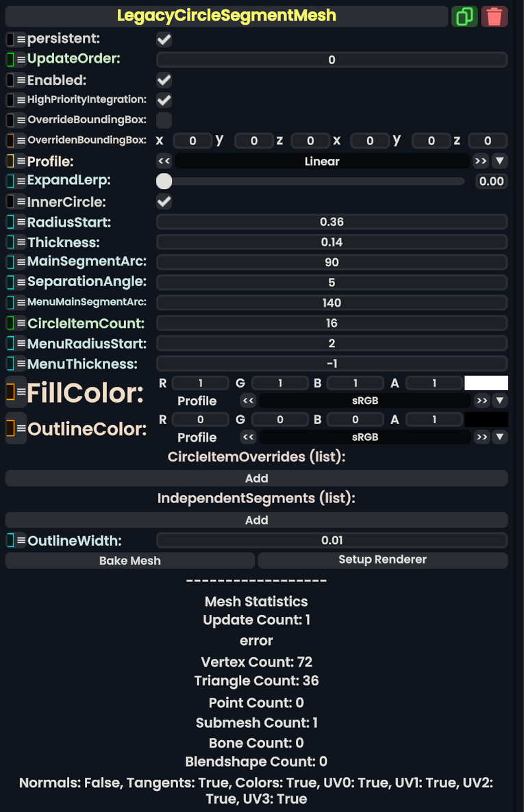 Component:LegacyCircleSegmentMesh - Resonite Wiki
