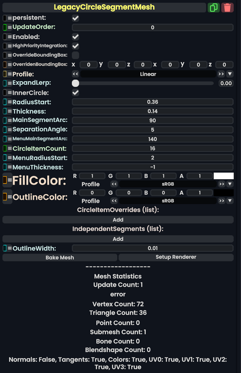 Component:LegacyCircleSegmentMesh - Resonite Wiki