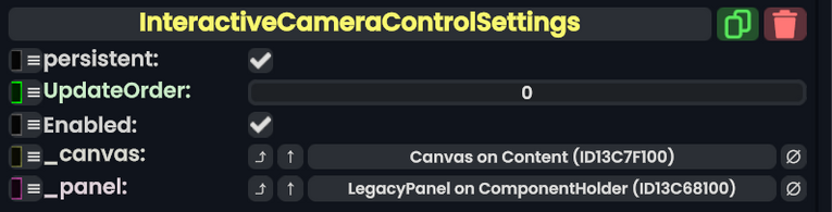 Component:InteractiveCameraControlSettings - Resonite Wiki