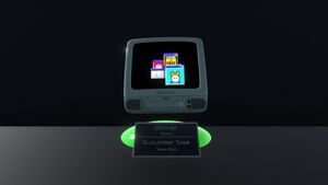 Trophy given to the winner of the Meme category.