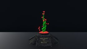 This trophy is given to the winner of the Art category.