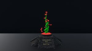 Trophy given to the winner of the Art category.