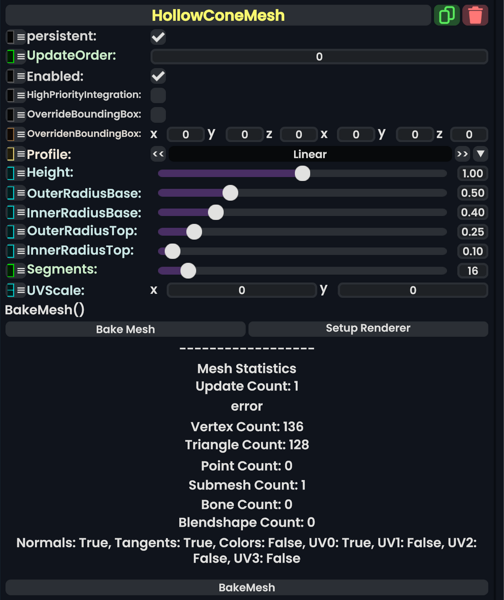 Component:HollowConeMesh - Resonite Wiki