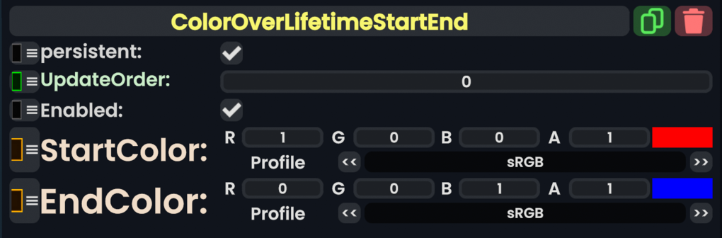 Component:ColorOverLifetimeStartEnd - Resonite Wiki