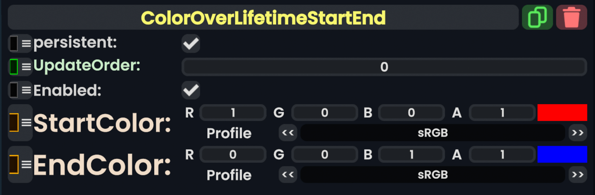 Component:ColorOverLifetimeStartEnd - Resonite Wiki