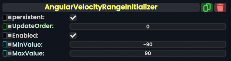 Component:AngularVelocityRangeInitializer - Resonite Wiki