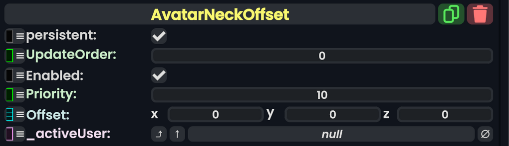 Component:AvatarNeckOffset - Resonite Wiki