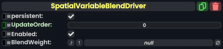 Component:SpatialVariableBlendDriver - Resonite Wiki