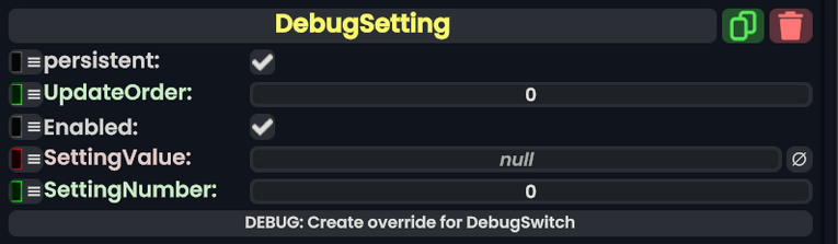 Component:DebugSetting - Resonite Wiki