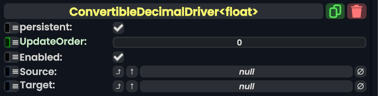 Component:ConvertibleDecimalDriver - Resonite Wiki