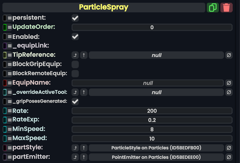 Component:ParticleSpray - Resonite Wiki