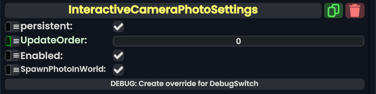 Component:InteractiveCameraPhotoSettings - Resonite Wiki